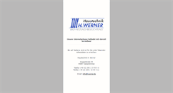 Desktop Screenshot of hwerner.de